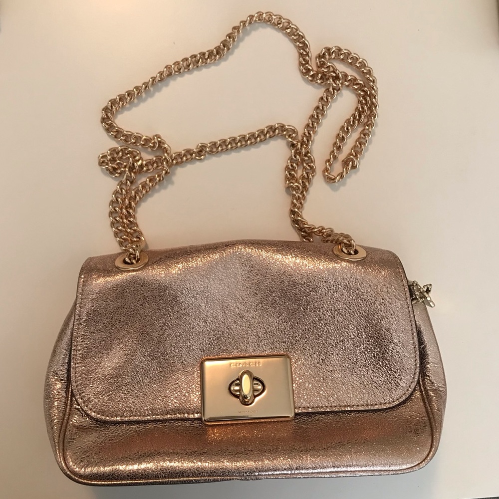 Rose Gold Coach bag